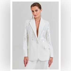 ISO Nadine Merabi Lucille White Blazer